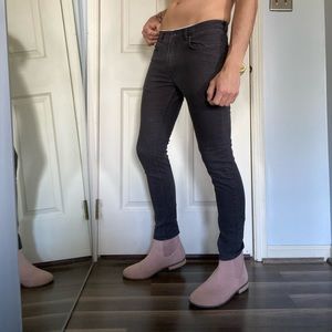 Pink Urban Outfitters Chelsea Boots